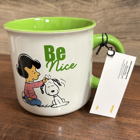 Super Cute Peanuts Lucy & Snoopy Be Nice Ceramic Mug - NEW - Picture 4 of 4